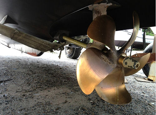 On the Beneteau Swift 34 the keel provides a fair amount of protection to the prop and rudder.